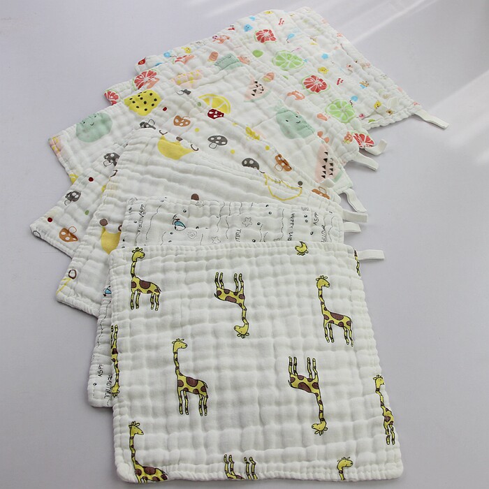 儿童纱布小方巾 擦手巾 挂钩纯棉精梳棉口水巾 无荧光宝宝擦脸巾|ruв категории домашний ткань, полотенце/полотенце/халат, полотенце/полотенце - от Buy2taobao.com для оказания профессиональной услуги покупки агента Taobao