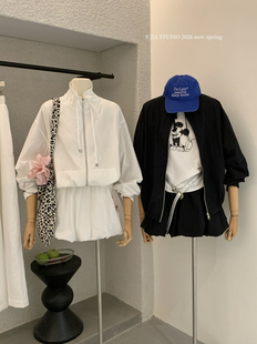 花苞短裙套装 高级感防晒运动户外登山服外套 伊嘉早春新款 Y.JIA