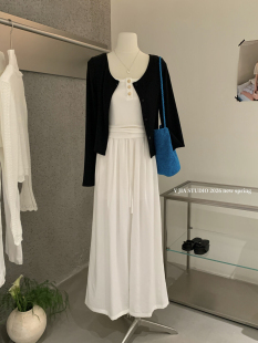 防晒开衫 修身 吊带背心 高腰显瘦阔腿休闲裤 女 Y.JIA 套装 伊嘉春季