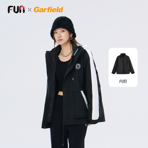 Fun商场同款加菲猫联名款风衣
