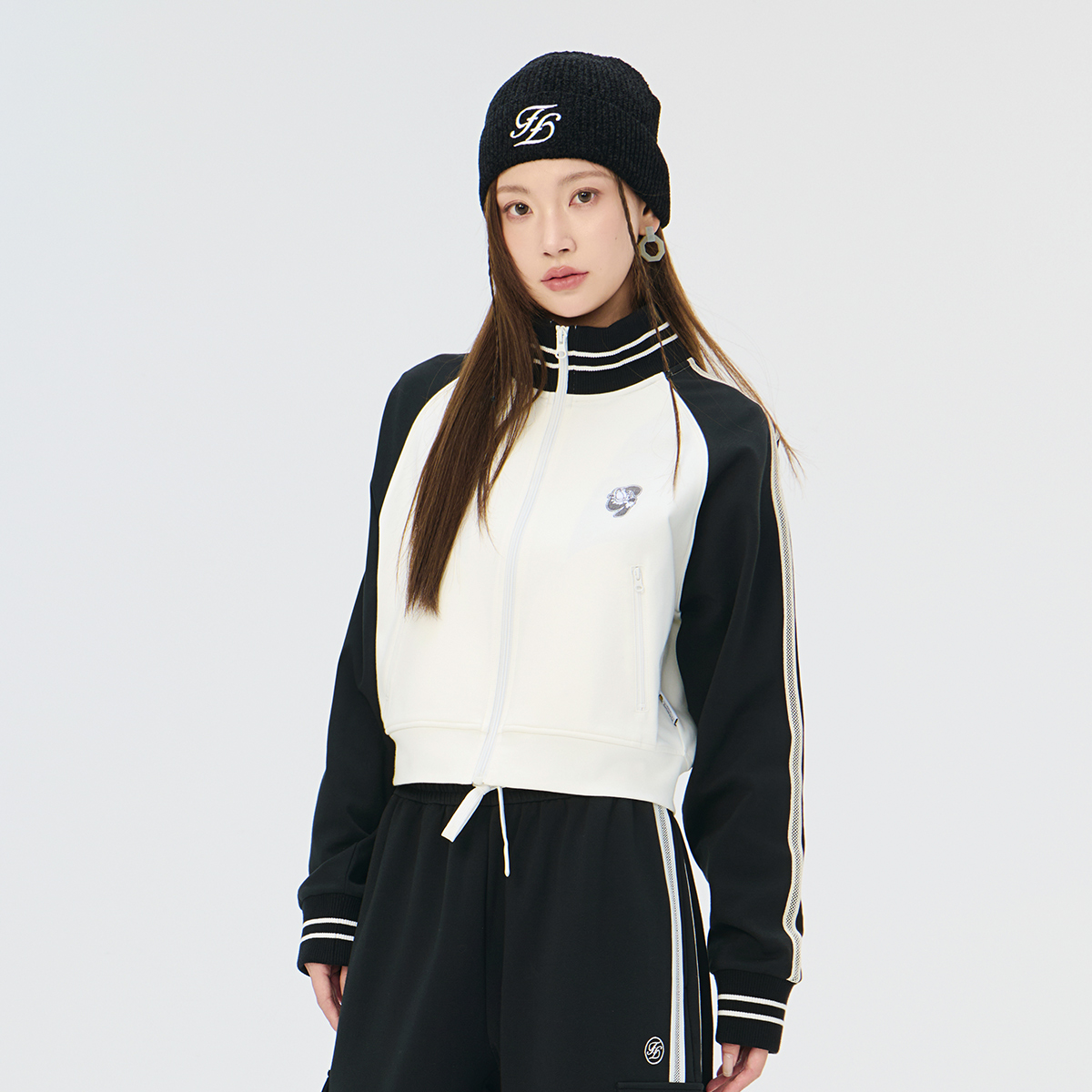 夏季028GSZ90-0160撞色拉链外套