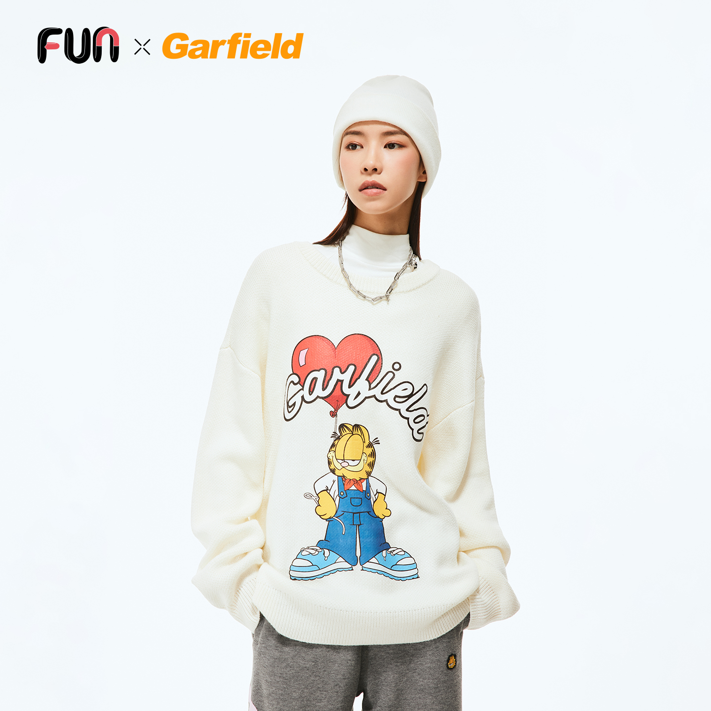 Fun套头圆领时尚百搭套头毛衣