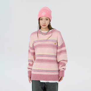 Fun潮牌套头毛衣2025年冬季加菲猫联名卡通休闲百搭毛衣