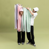 Fun2025春夏线下商场同款 长裤 多巴胺彩色街舞训练裤 运动阔腿裤