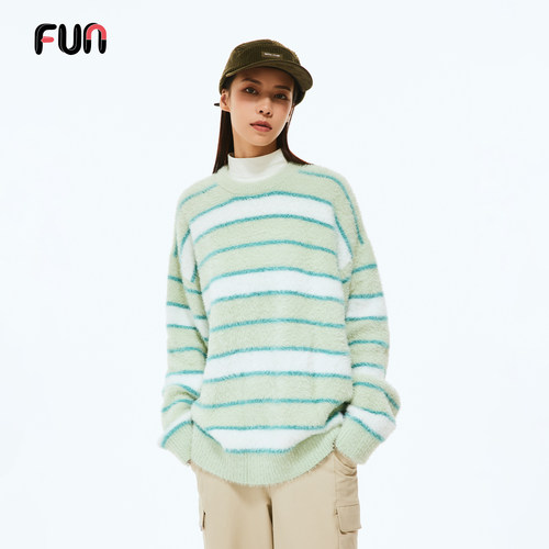 Fun宽松圆领舒适百搭毛衣