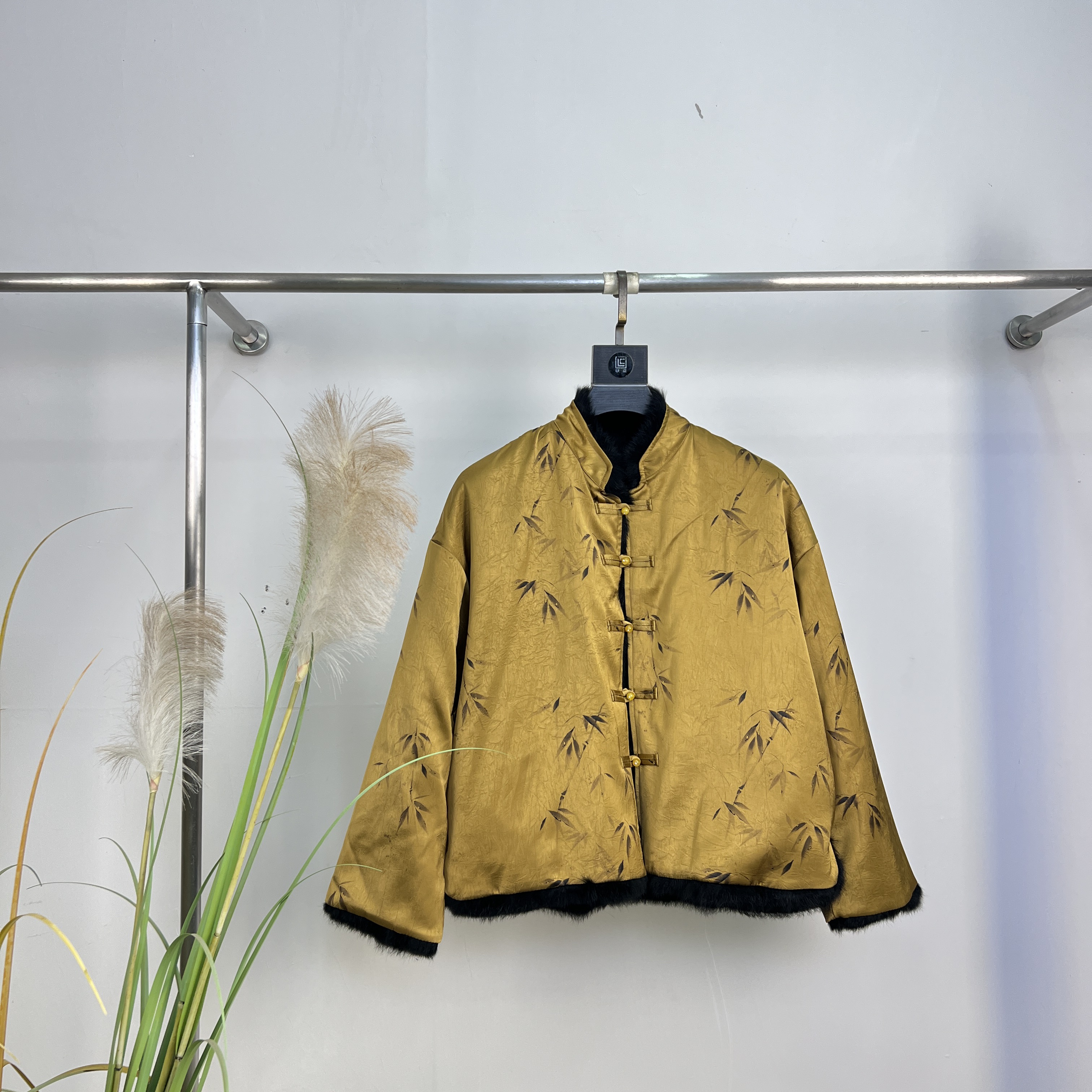 一起毛毛大衣显瘦洋气保暖皮草外套（含100兔毛）AS0