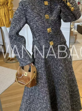 一起复古时髦气质质感半身裙（含50羊毛）25642