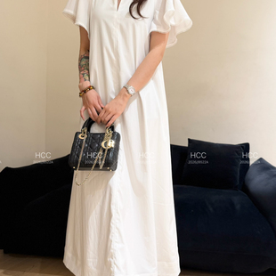 连衣裙186 339 短袖 一起26夏上新荷叶边中长款