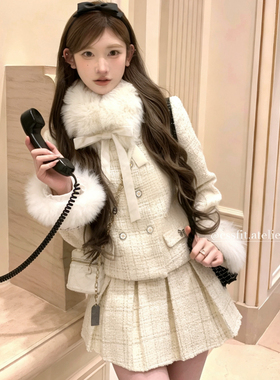 一起设计套装(配真狐狸毛毛领可拆真狐狸毛袖子可拆)13152-1