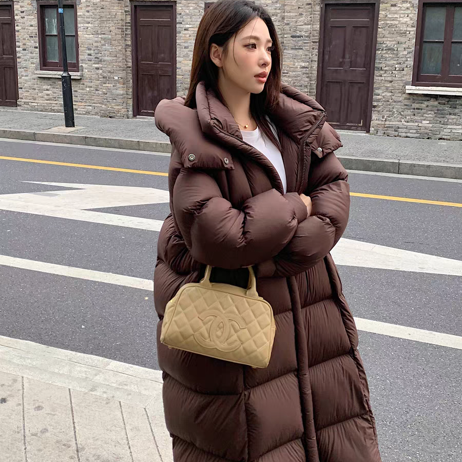 一起鹅绒女长加厚保暖羽绒服外套(北方大被子超轻羽绒)XYX888X