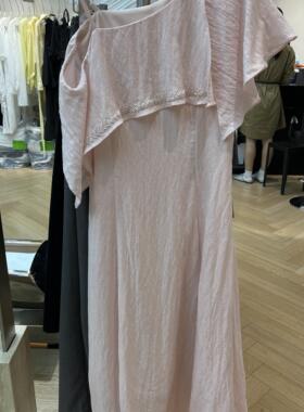 一起6夏上新珠管绣长款单肩连衣裙(不含项链+丝巾)262SQ192018