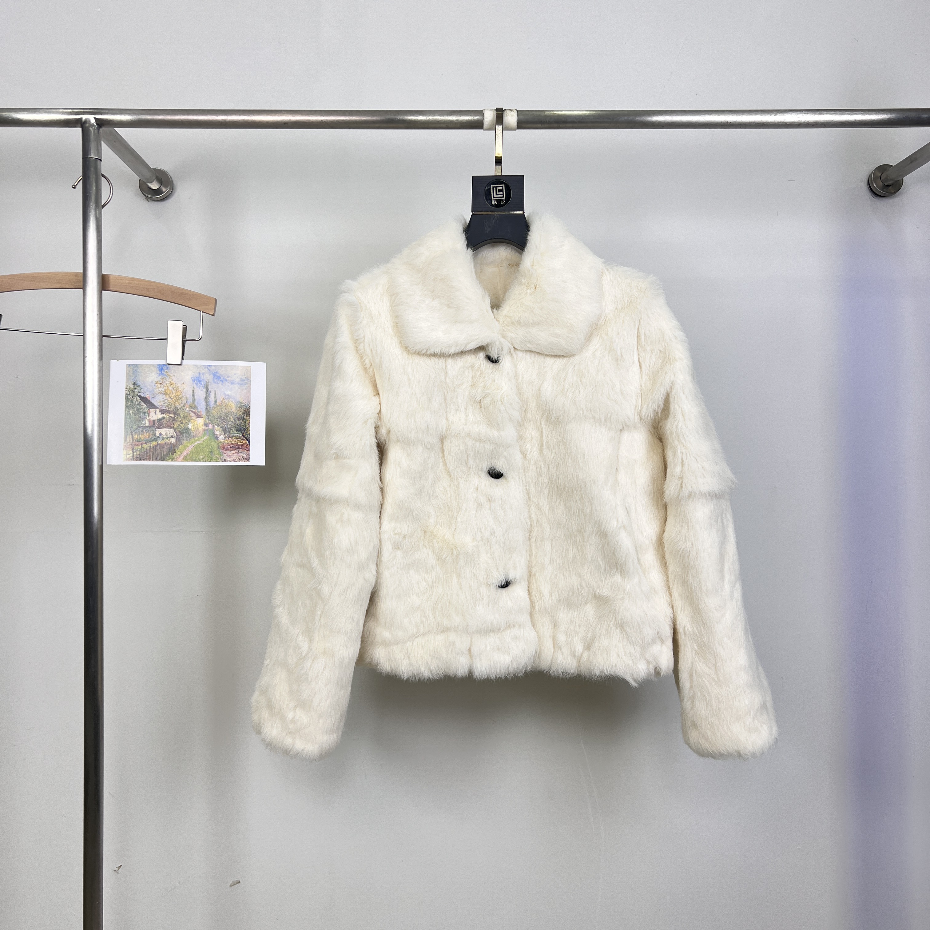 一起设计WER-年轻皮毛一体短款保暖皮草外套（含100兔毛）HN006