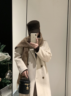 一起色超嫩四粒扣简约设计百搭有气质羊毛外套（含100羊毛）1089W