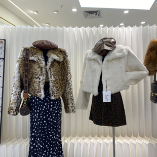 一起设计冬上新法式 奢华质感短外套2558 复古毛绒短款