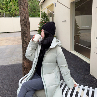 一起品国标95纯白鸭绒长款保暖羽绒服外套(高品质羽绒服)H12242-4