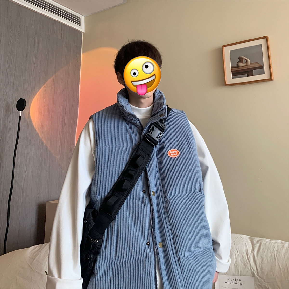 新款秋冬棉马甲XZ221-2-MY001-P85控价108，男装棉衣，星座218