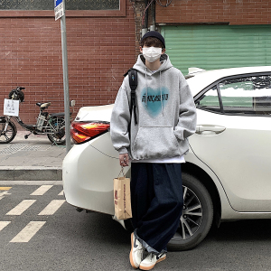 爱心连帽卫衣XZ221-2-WY2009-P55-控68，男装卫衣，星座218