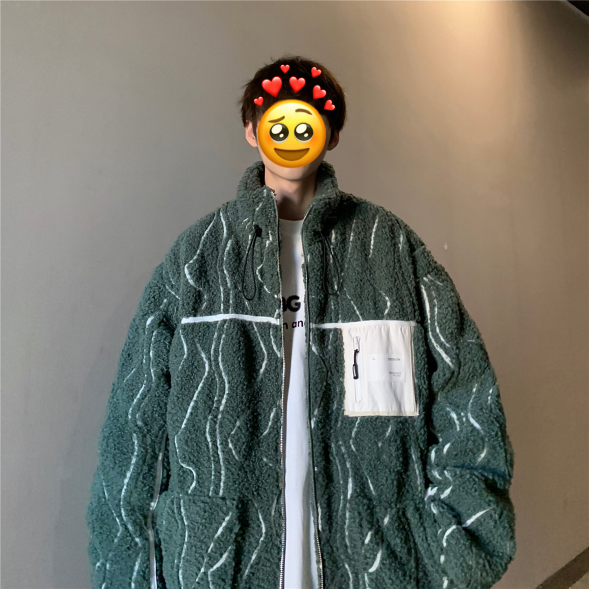 新款超重工羊羔毛外套内夹棉XZ221-2-MY003-P148-控178，男装棉衣，星座218