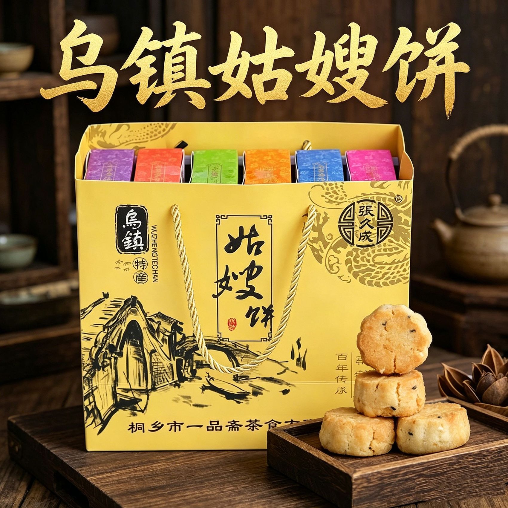 乌镇特产姑嫂饼传统手工糕点礼盒