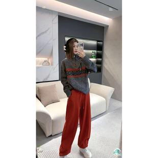 星河云感 显瘦加绒休闲卫裤 2025冬季 时尚 H6419 新款 熙薇