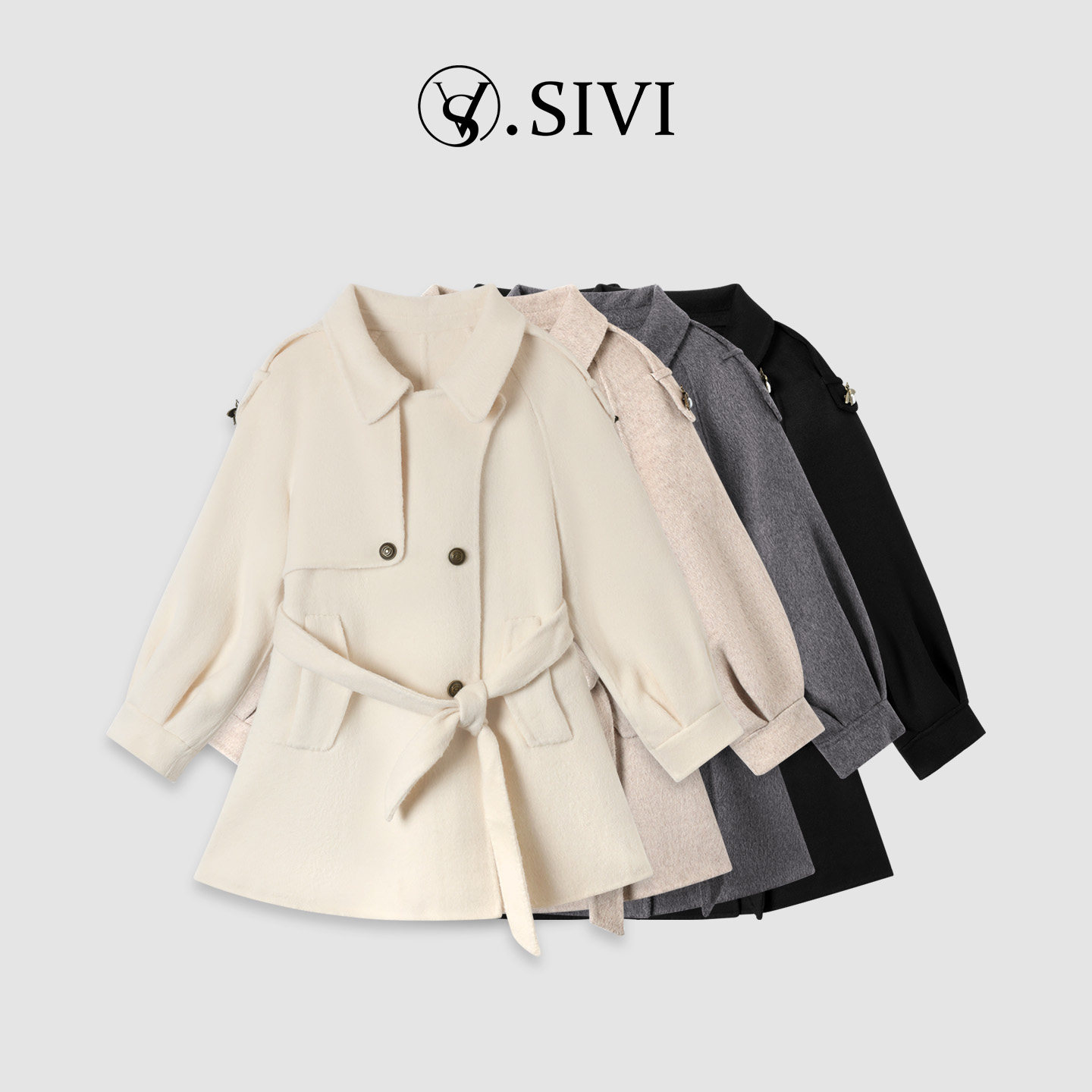 熙薇【北海微暖】中长款大衣外套