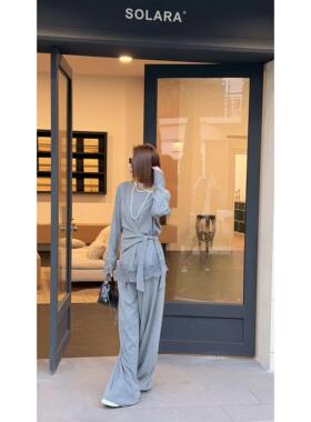 熙薇【暗夜织梦】2026春季新款韩系通勤针织时尚气质套装M2275