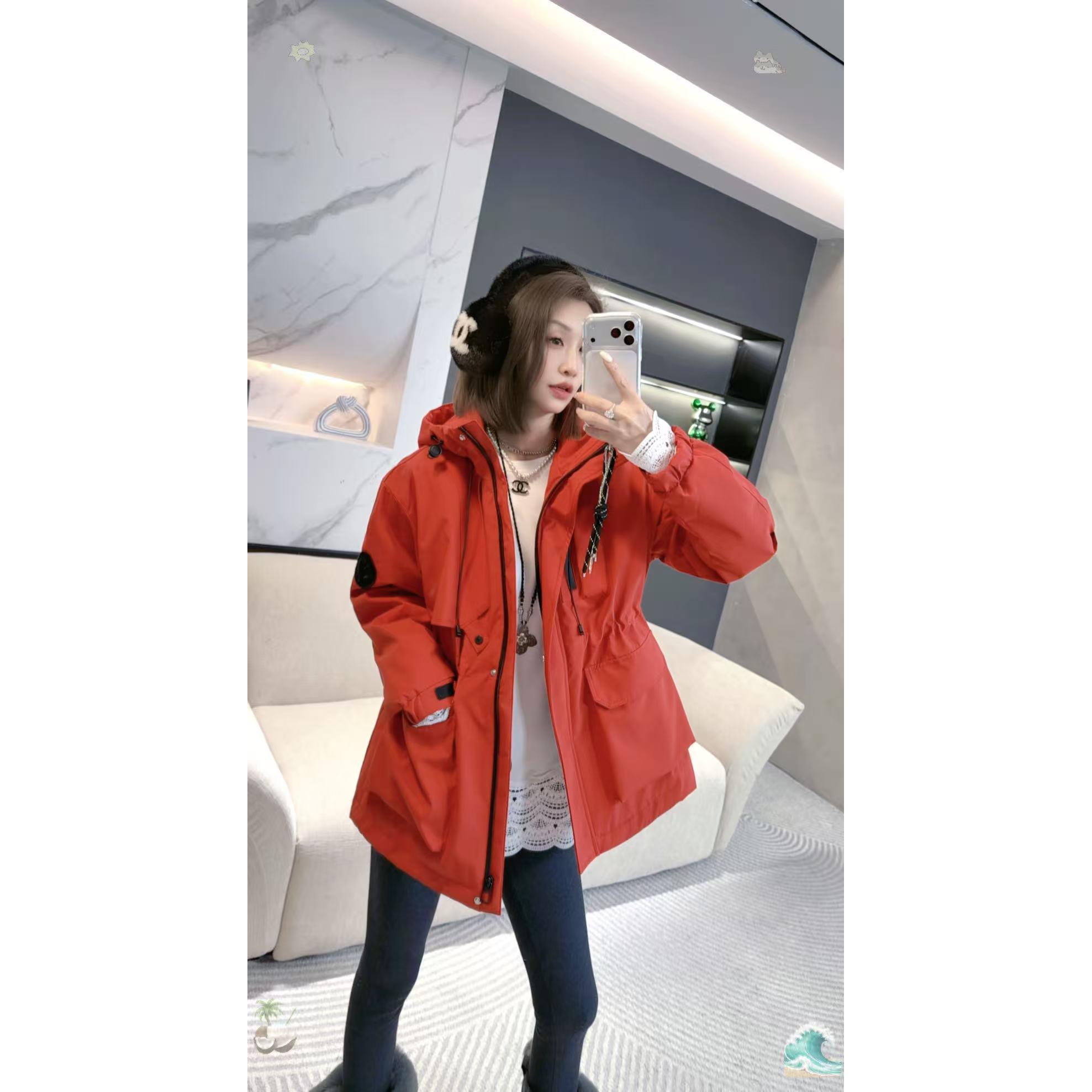 熙薇【完美腰线】2025冬季新款时尚休闲羽绒收腰冲锋衣H6464