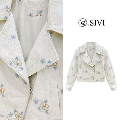 熙薇【花蕊点缀】2026春季新款设计师时尚休闲气质外套M2213