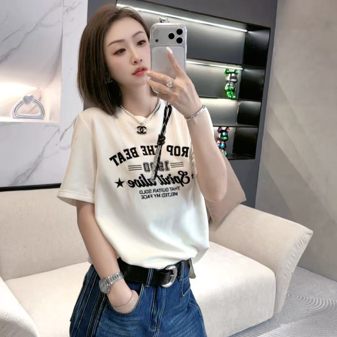 【熙薇SIVI】2025冬季新款时尚双面绒保暖短袖T上衣H6291