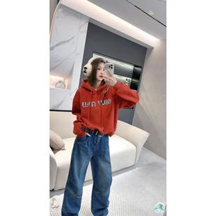 时尚 熙薇 新款 2025冬季 加绒重工钉珠卫衣H6405 晶语漫境