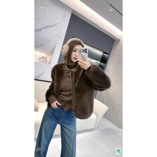 时尚 熙薇 新款 2025冬季 休闲柔软保暖毛绒外套H6412 暖域甜筒