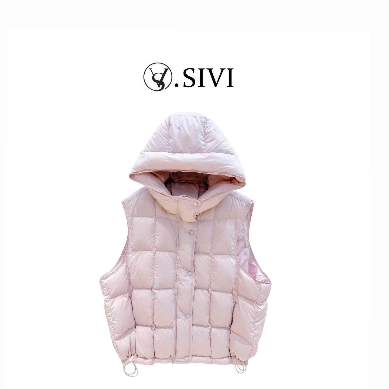 熙薇【曦曦月韵】2025冬季新款时尚休闲轻奢百搭羽绒马甲H5846