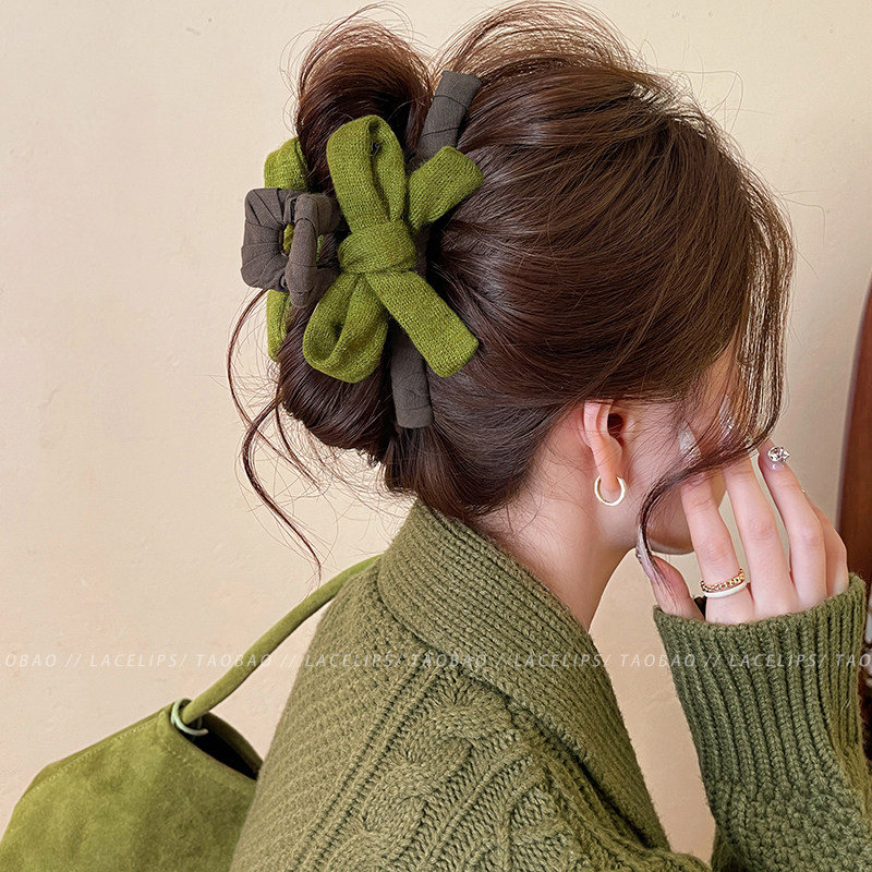 抹茶森林~头发抓夹女蝴蝶结鲨鱼夹发量大发夹2025新款盘发头饰秋,饰品/流行首饰/时尚饰品新,发饰,淘宝优惠券,粉丝福利购,淘宝优惠卷