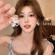 韩系镂空花朵珍珠耳钉女2026新款 高级感轻奢设计感耳环耳饰春 爆款