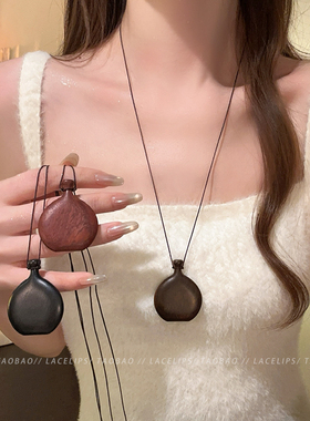 新中式酒壶吊坠项链女2025新款