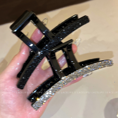 细闪碎钻头发抓夹女2026新款