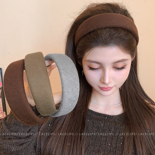 韩系百搭高颅顶发箍女2025新款