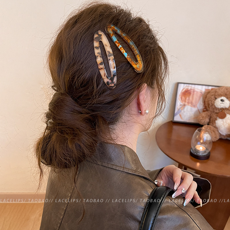 碎发没烦恼！醋酸bb夹前额刘海夹