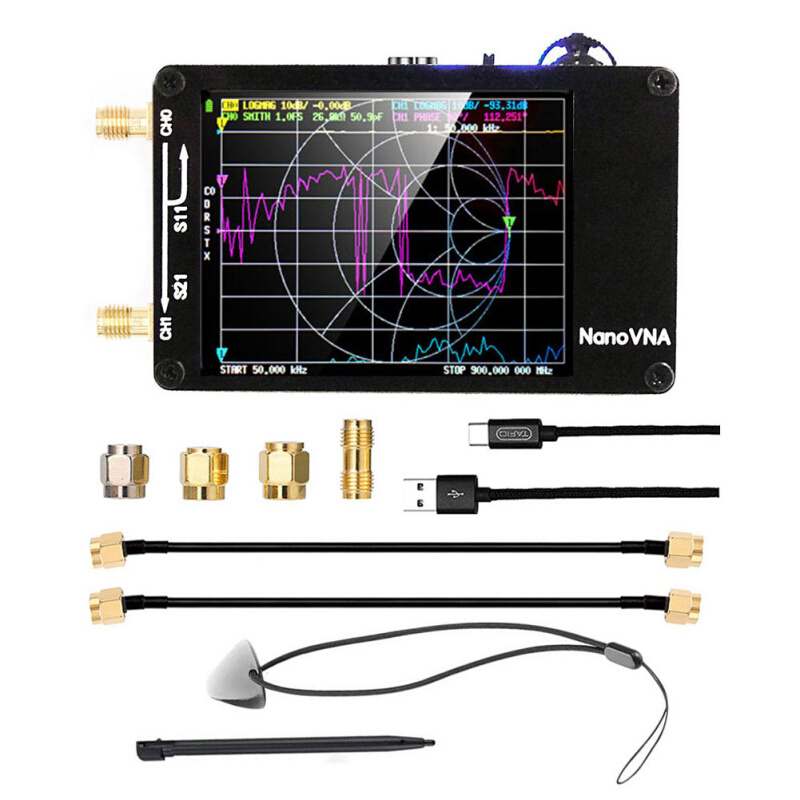 NanoVNA-H 2.8寸失量网络天线分析仪10KHz-1.5GHz