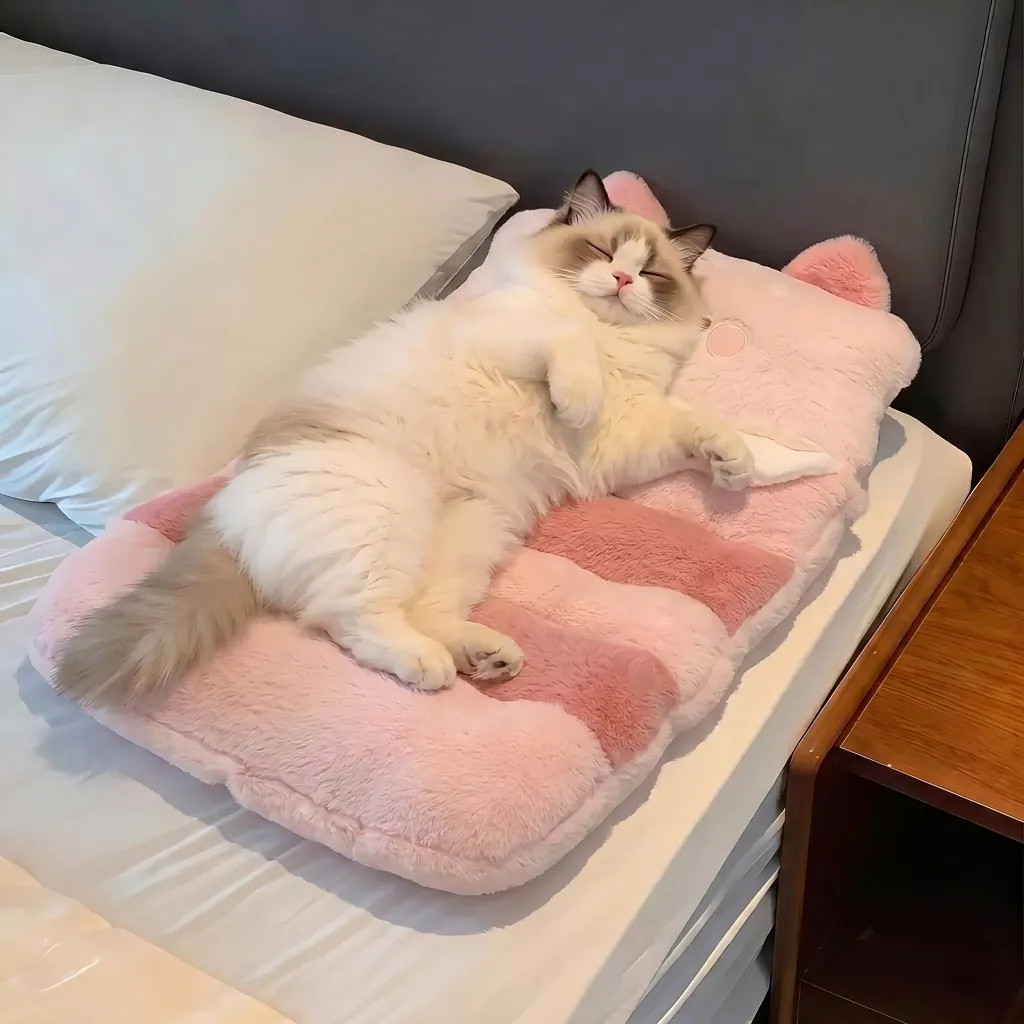 猫窝宠物秋冬加绒加厚垫子中小型犬小狗床上睡垫可爱趴趴垫睡床