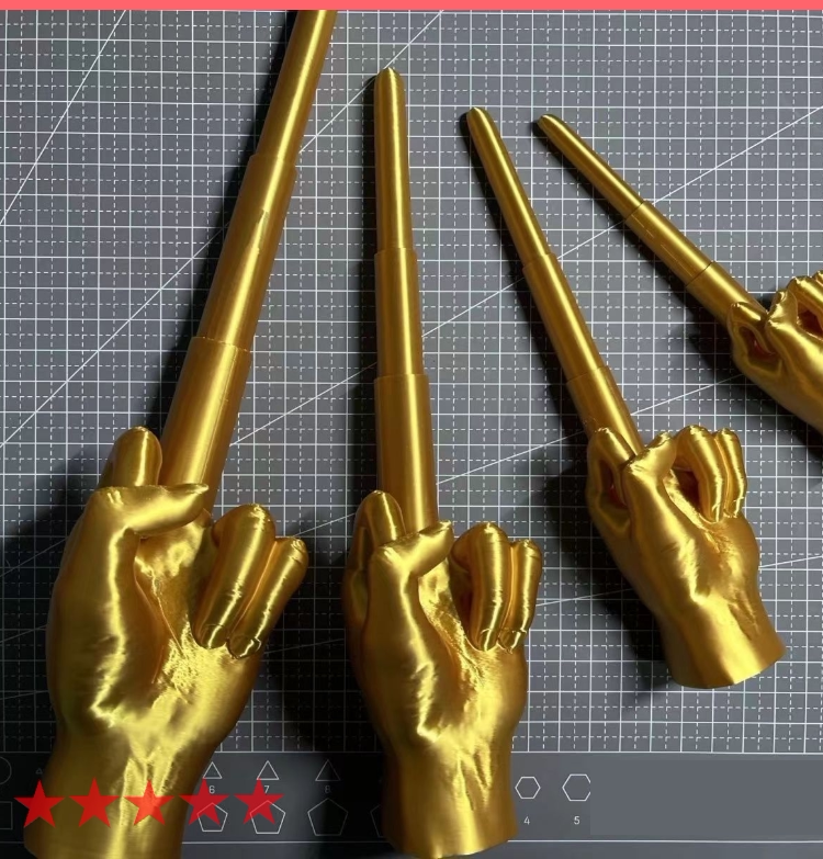比中指萝卜刀抖音同款三地3d打印伸缩剑鄙视比竖中指萝卜刀网