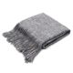 现代简约北欧样板房棉麻搭毯盖毯床毯床尾巾床尾毯床旗灰色 新中式