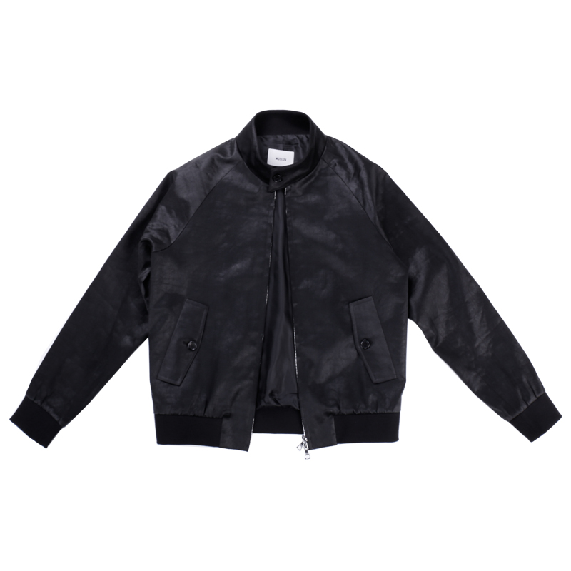 MUSLUN立领秋冬全真丝夹克