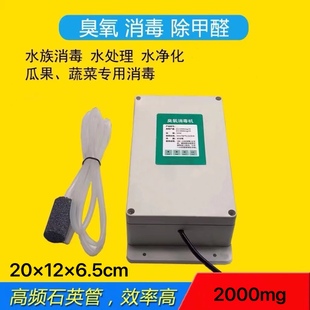 2000mg臭氧消毒机水族果蔬肉鱼缸鱼池杀菌家用净水器除臭除藻防病