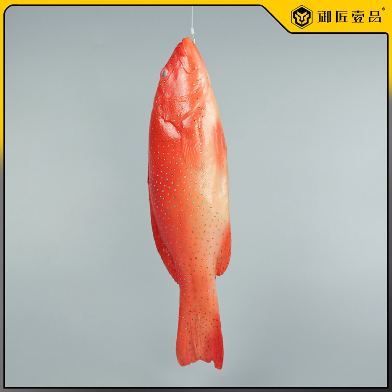 仿真东星斑鱼模型海鲜水产大虾青龙深海鱼模型石斑鱼仿真模型定制