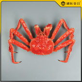 仿真帝王蟹模型海鲜水产梭子蟹龙虾假螃蟹大闸蟹模具道具样品