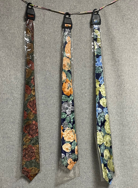 休闲复古古着商务复古花纹领带