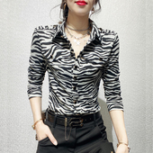 上衣打底衫 欧货衬衫 显瘦洋气长袖 修身 气质别致衬衣 女2023秋冬新款