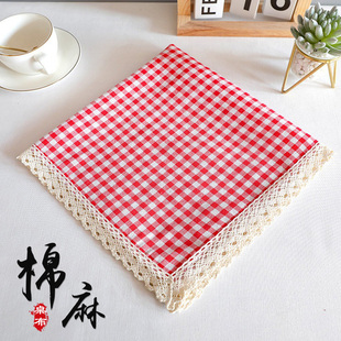 单双开门冰箱盖布防尘布棉麻家用床头柜微波炉烤箱洗衣机万能盖巾