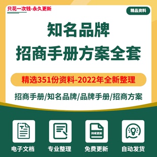 招商加盟手册餐饮美妆直播VI视觉logo行业公司设计方案资料
